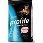 Prolife Pet Sterilised Sensitive Adult Gatto (Maiale e Riso) - secco