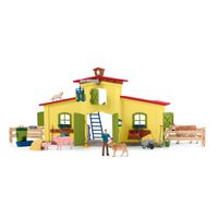 Schleich Farm World - Grande Stalla con Animali e Accessori