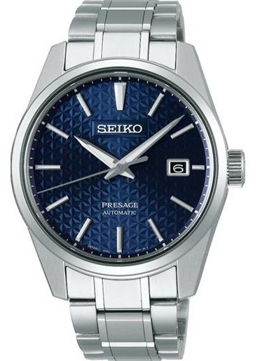 SEIKO Presage SRPH95J1 - Orologio Automatico Ispirato Agli Anni '60, Cassa In Acciaio Inossidabile, Quadrante Nero, Cinturino In Pelle, Cristallo Zaffiro