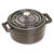 Staub Cocotte casseruola tonda grigio