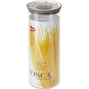 Set 4 Contenitori Ermetici Per Alimenti – Plastica Bianca, Chiusura One-Touch, Impilabili, A Prova Di Perdite, Per Pasta, Snack, Cereali