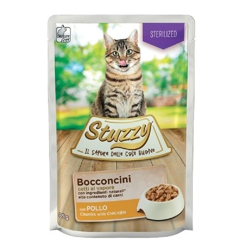 Stuzzy Cat Sterilized Bocconcini al Vapore con Pollo - umido