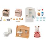 Sylvanian Families Arredamento completo con Mamma Coniglio Cioccolato