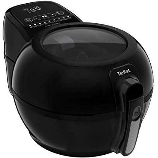 Tefal EY2458 Easy Fry Max - Friggitrice ad aria calda, capacità 5 l, 10 programmi di cottura automatica, touch screen singolo, risparmio di tempo, antiaderente, colore nero, EY2458