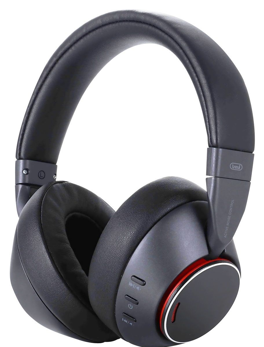 Cuffie Stereo TV Trevi HTV 649 B Con Filo - Controllo Volume, Suono Alta Qualit&agrave;, 32Ohm, Cavo 5m