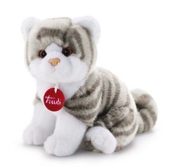 Peluche a forma di gatto realistico, 30 cm, con simulazione di capelli corti, simpatico gatto, peluche per bambini, donne