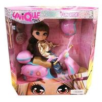 Unique Eyes Fashion Doll con Scooter