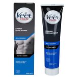Veet Men Crema Depilatoria Pelli Sensibili