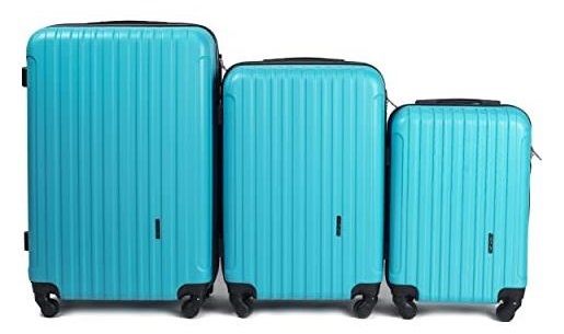 W Wings Set 3 Trolley Ciano