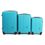 W Wings Set 3 Trolley Ciano