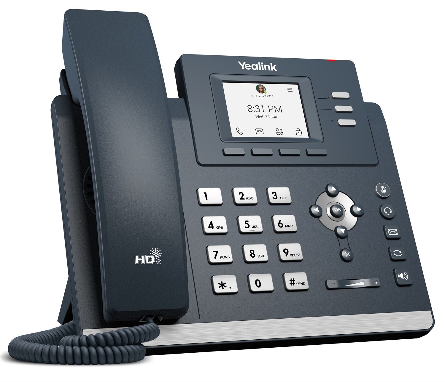 Yealink 1301193 - telefono voip sip-mp56 teams edition, colore: nero