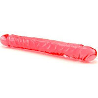 Doc Johnson Crystal jelly 12 doppio fucsia