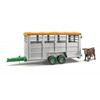 Bruder Rimorchio trasporto animali con mucca 2227