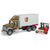 Bruder Camion mack granite ups portacontainer con muletto 2828