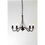 Trio Lighting Country R1198-24 lampadario 5 bracci metallo nero