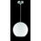 Trio Lighting Moon sospensione vetro bianco 30 e27 r30153007