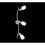 Trio Lighting Colmar R80023007 faretto 3 luci metallo