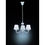 Trio Lighting Cortez 110600331 lampadario 3 bracci metallo bianco