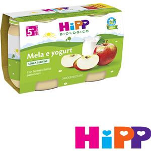 HiPP Biologico Mela e yogurt Omogeneizzato 2 x 125 g