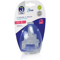 J Bimbi Tettarella silicone 0m+ flusso lento 2pz