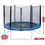 Sport One Tappeto Elastico con rete diametro 244cm