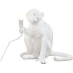 Seletti Monkey Lamp Seduta lampada da tavolo LED Bianco