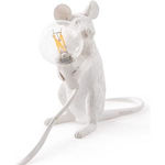 Seletti Mouse Lamp Mac lampada da tavolo LED Bianco