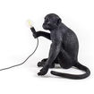 Seletti Monkey Lamp Seduta lampada da tavolo LED Nero