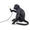 Seletti Monkey Lamp Seduta lampada da tavolo LED Nero