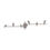 Ideal Lux Alfa PL6 006338 plafoniera LED 6 luci nickel