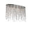 Ideal Lux Rain Clear PL5 008455 plafoniera con pendagli in cristallo