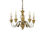 Ideal Lux Dora SP5 020822 lampadario 5 bracci oro antico