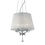 Ideal Lux Pegaso SP3 059235 lampada a sospensione metallo e organza
