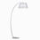 Ideal Lux Lampada da terra 60w e27 argento pagoda 1