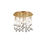 Ideal Lux Moonlight PL8 080932 plafoniera metallo oro