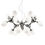 Ideal Lux Nodi Bianco SP15 082073 lampada a sospensione cromo