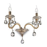 Ideal Lux Negresco AP2 087757 applique 2 luci oro