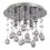 Ideal Lux Moonlight PL5 094649 plafoniera metallo con cristalli cromo