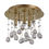 Ideal Lux Moonlight PL5 094663 plafoniera metallo con pendagli oro