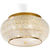 Ideal Lux Pasha' plafoniera cristallo PL6 oro