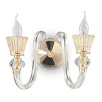 Ideal Lux Strauss AP2 140599 applique 2 luci vetro