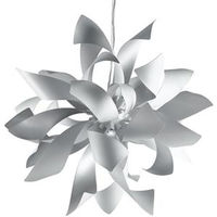 silver Lampadario sospeso bianco alluminio sospoensione moderna g9 i-bloom-s6