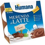 Humana Merenda al latte 4x100g Cacao