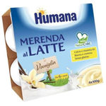 Humana Merenda al latte 4x100g Vaniglia