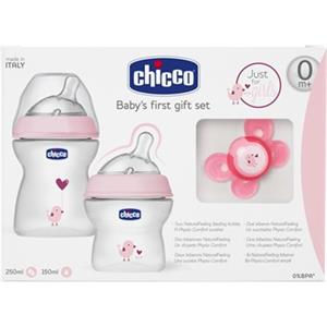 Chicco Set Regalo Natural Feeling 0m+ silicone Rosa