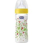 Chicco Biberon Benessere giallo silicone 250ml