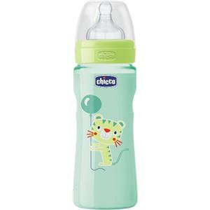 Chicco Biberon Benessere verde silicone 330ml