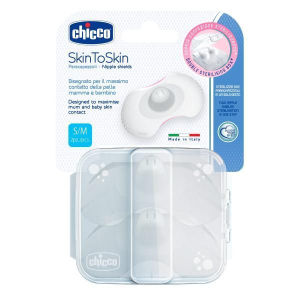 Chicco Paracapezzoli SkinToSkin silicone 2 pezzi S/M