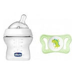Chicco Biberon Natural Feeling 0m+ silicone Bianco 150ml + succhietto micro