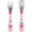 Chicco Set posate acciaio inox 18m+ Rosa
